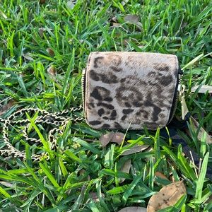 Rare Sold Out Aimee Kestenberk Leopard Mini Moon Crossbody